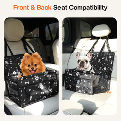 Homcolorful dog car seat waterproof fabric resists spills on road trips.