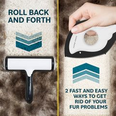 Home Hero Pet Hair Remover Tool 4-Mode Detailer for precise cleaning on furniture