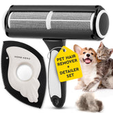 Home Hero Pet Hair Remover Tool on couch for fur-free seating and quick cleanup