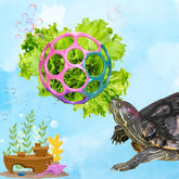 Homedy Aquatic Turtle Feeder Ball purple floating for interactive feeding