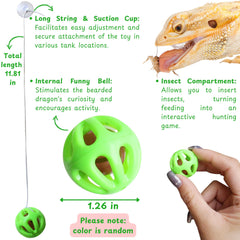 Homedy Crafts yellow bell ball provides auditory engagement and hunting-like play.