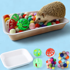 Homedy Crafts dig-box-tray-hedgehog-play promotes natural foraging during hedgehog play.