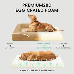 Homemate dog bed removable washable cover for easy cleaning after adventures