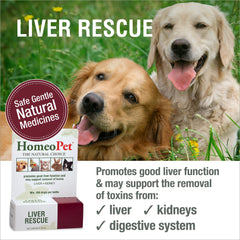 HomeoPet Liver Rescue dosing directly in the mouth for quick administration.