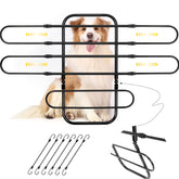 Barrera HOMEPEDIA para perros con ajuste de anchura, compatible con vehículos grandes y sedanes.