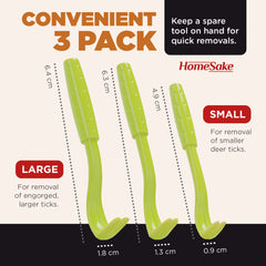 Homesake tick removal tool in use on a dog demonstrates quick, pain-free tick removal.