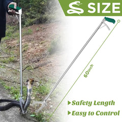 HOMEYA snake tongs wide jaws enabling secure grip on varied snake sizes.
