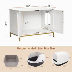 Homhedy cat litter box enclosure top view demonstrates dual-use as end or coffee table