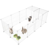 HOMIDEC pet playpen panel-assembly shows modular design for customizable layouts and flexible housing options.