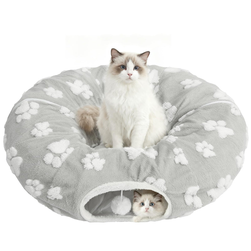 Homimp cat tunnel bed central mat offers cozy lounging for indoor cats.