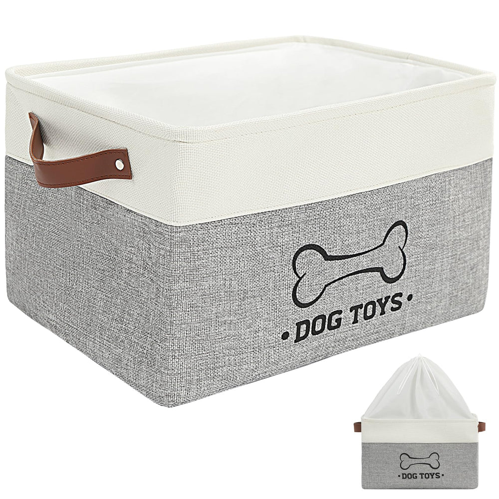 Homimp cesta para juguetes de perro con asa cómoda para transporte y organización diaria