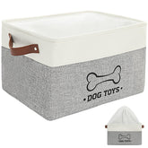 Homimp cesta para juguetes de perro con asa cómoda para transporte y organización diaria