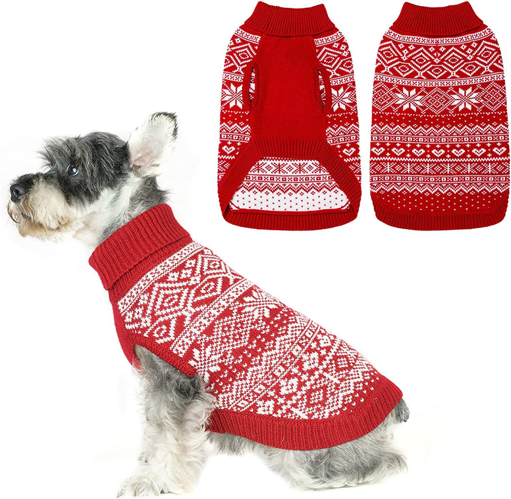 Homimp Argyle Dog Sweater back view shows warm, cozy knit for outdoor walks