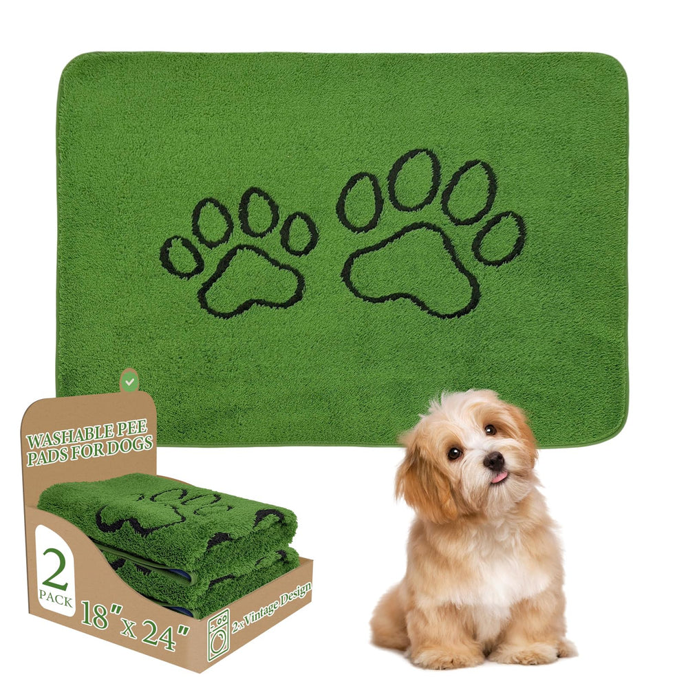 Homimp washables grass-texture pee pad enhances puppy potty training and comfort on floors.