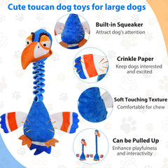 Homounter toucan wings with crinkle paper for tactile and audible engagement