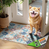 Hompet two-pack dog door mat ultra-soft top view for cozy entryway and mud control