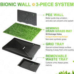 Hompet two-pack puppy turf pads shown together for versatile training.