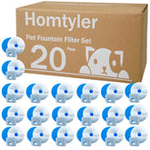 Homtyler square cat fountain filters 6-pack ready for quick replacement and clean-tasting water.