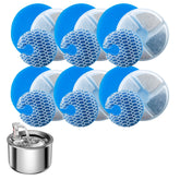 Homtyler stainless steel cat fountain filters 6-pack ready to keep water clean and tasty