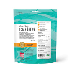 The Honest Kitchen Ocean Chews cod skins closeup reveals crisp texture for a satisfying chew.