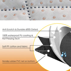 Honest Outfitters nonslip seat cover with anchors stays in place during drives