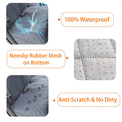Honest Outfitters waterproof backseat cover keeps liquids away for clean rides