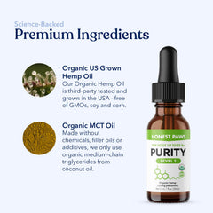 Honest Paws hemp oil dog relaxation scene emphasizes peaceful behavior after routines.