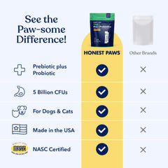 Honest Paws Probiotics chicken flavor appeals to dogs