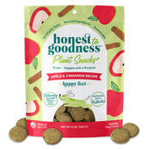 Honest to Goodness Happy Feet, empaque de snacks para perro, sabor sabroso para paseos diarios.