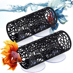 Honeydak Betta Tunnel 2-pack black tunnels provide a safe, engaging habitat for small fish.