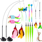 HONGDDY interactive wand with suction cup enables hands-free play and exercise.