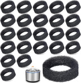 Hongping Lai pet fountain filter outer diameter view demonstrates compatibility with 2.2L and 2.5L fountains.