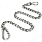 HONGSAGE dog chain leash full view shows durable 304 stainless steel construction.