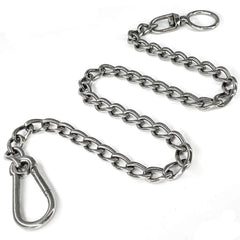 HONGSAGE dog chain leash full view shows durable 304 stainless steel construction.