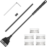 Honoson aquarium scraper extension rod reaches deep tanks for thorough cleaning.