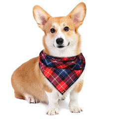 Honoson dog bandana plaid—vibrant print ideal for outdoor walks and festive gatherings.
