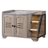 HOOBRO cat litter box enclosure exterior—stylish hideaway that blends with home decor and keeps litter private.