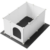 HOOBRO cat litter box enclosure front arch door offers privacy during use