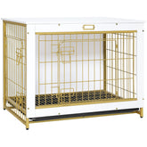 HOOBRO dog crate furniture front view highlights space-saving design for living rooms