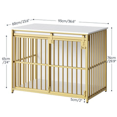 HOOBRO Dog Crate Furniture chew-resistant frame for durable play