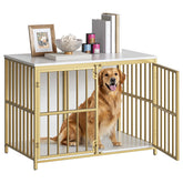 HOOBRO dog crate furniture side-table assembly for quick setup and stylish pet space