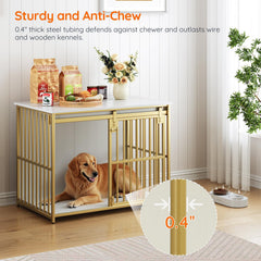 HOOBRO Dog Crate Furniture top storage surface for pet supplies and decor