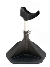 HOOF-IT Blacksmith Hoof Stand base provides stable footing for safe trimming sessions.