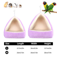 Hoopttay Bird Bed plush flannel closeup highlights soft warmth for winter comfort.