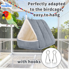Hoopttay scratch-resistant bird bed with durable stitching for active parrots