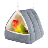 Hoopttay winter-warm bird bed close-up showing plush lining for cozy cage naps