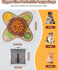 HOPET Snuffle Mat fabric closeup shows durable non-toxic material