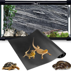 Hoplaep 120-gallon terrarium mat in full setup shows a ready-to-use waterproof liner.