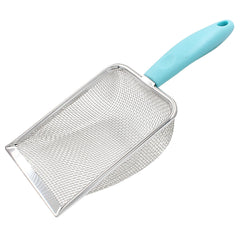 Hordion cat litter scoop stainless steel mesh shows durable construction for long-term use.
