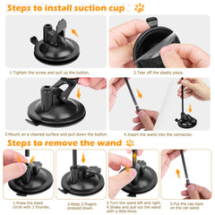 HOSFROLL cat toys door-frame clip for versatile mounting options.